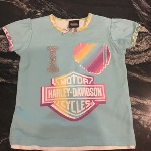 Harley Davidson size 3 Kids short sleeved double t-shirt